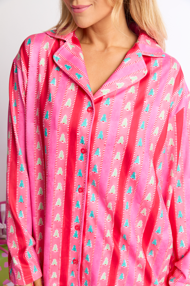 Tree Me Right Oversized Pajama Set