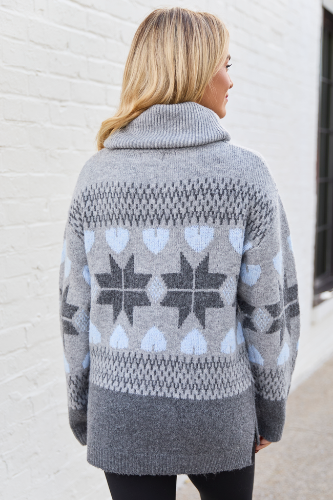 Ash Star and Heart Fair Isle Turtleneck Sweater SALE