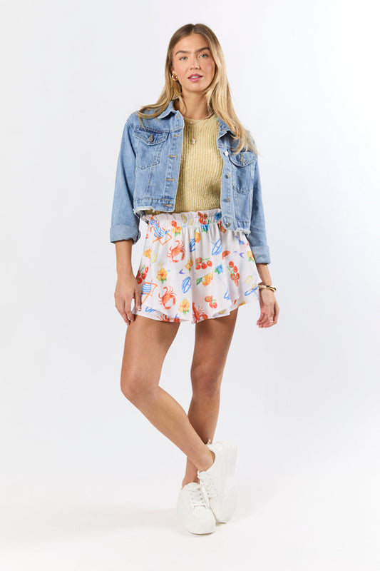 Run Around Town Medium Wash Deconstructed Denim Jacket FINAL SALE