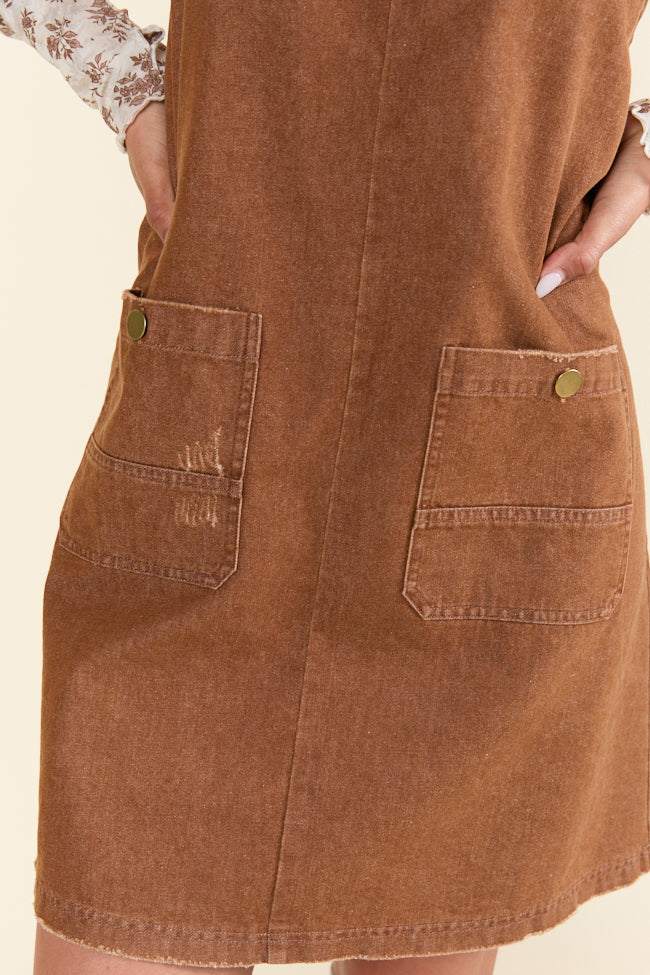 Anissa Brown Overall Dress