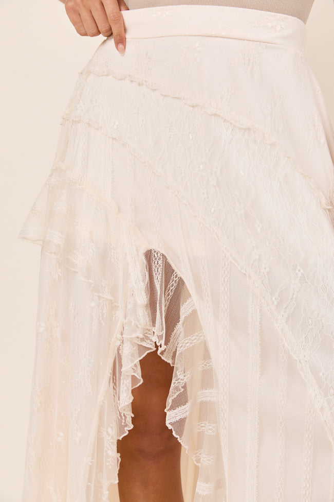 Marcy Cream Lace Skirt FINAL SALE