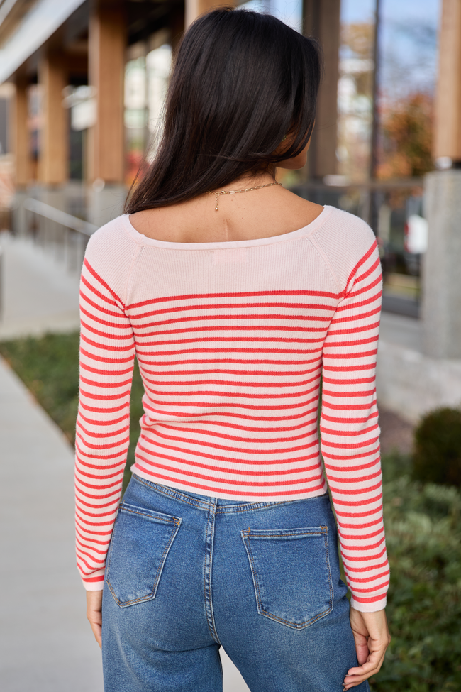 Emma Rose Long Sleeve Striped Sweater
