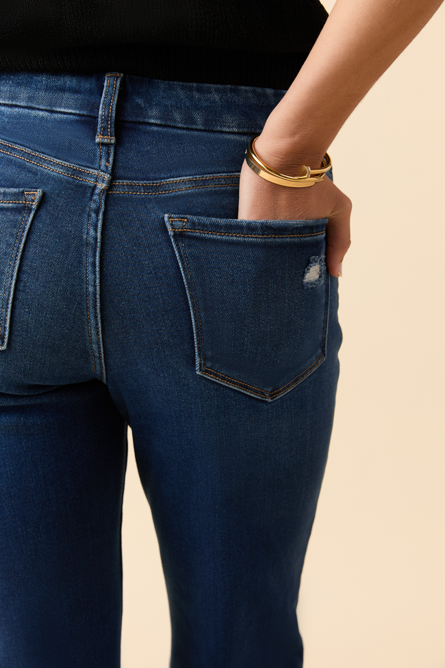 Delaney Dark Wash Relaxed Flare Jeans FINAL SALE