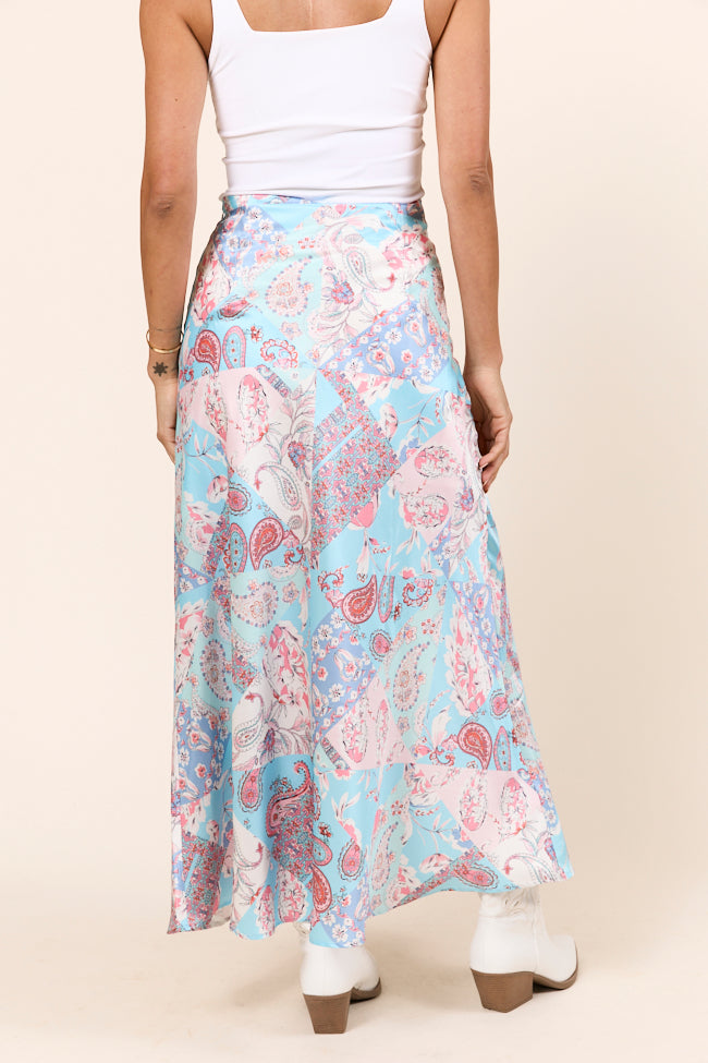 Naomi Patchwork Printed Midi Skirt FINAL SALE