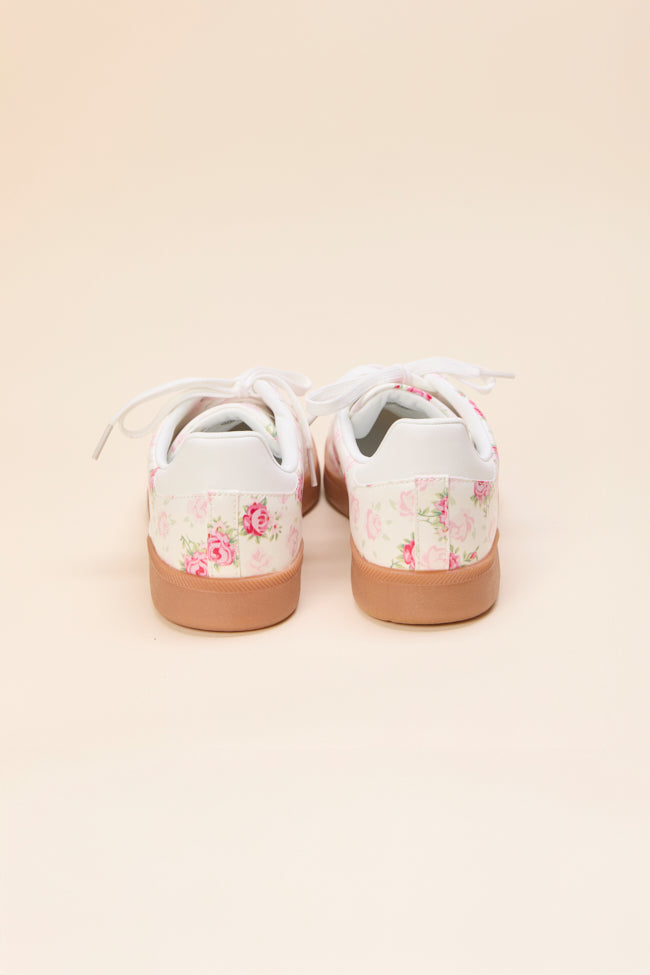 Tiffany White Floral Sneakers