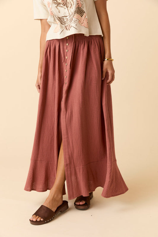 Ember Toffee Maxi Skirt FINAL SALE
