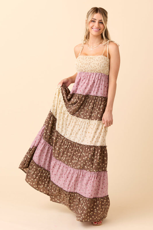 Essie Multi Tiered Floral Maxi Dress FINAL SALE