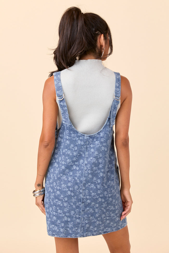 Hazel Floral Denim Mini Dress