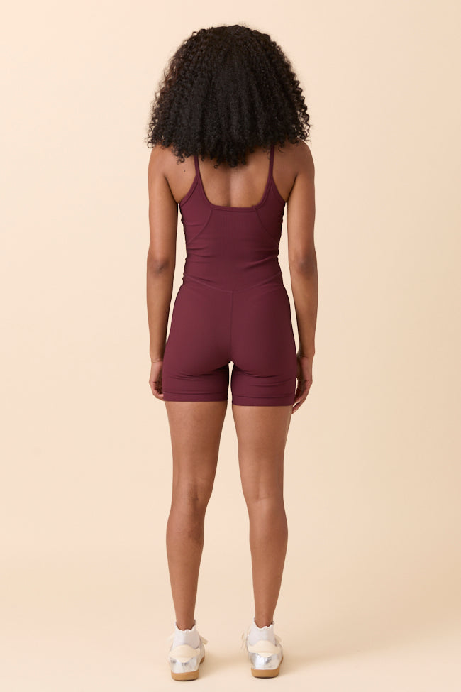 Kyndal Burgundy Active Onesie
