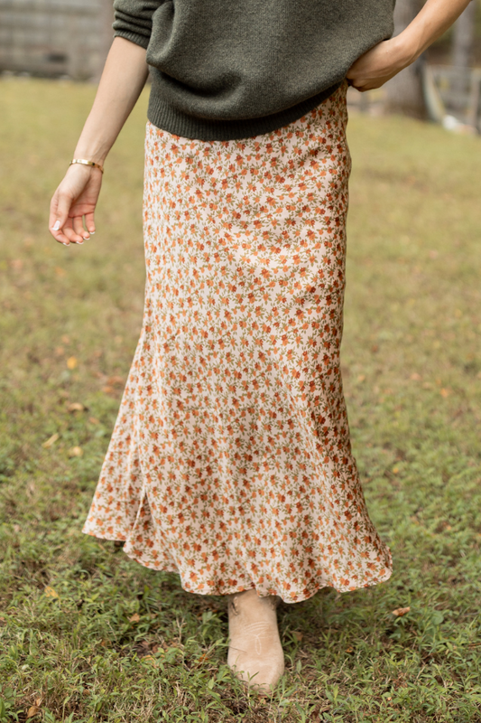 Naomi Tan Multi Flower Maxi Skirt