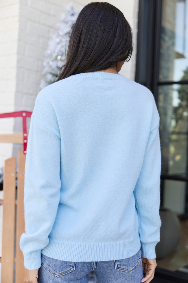 Vintage Santa Blue Crewneck Sweater SALE