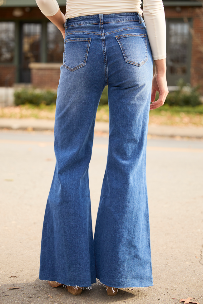My Favorite Dark Wash Flare Jeans