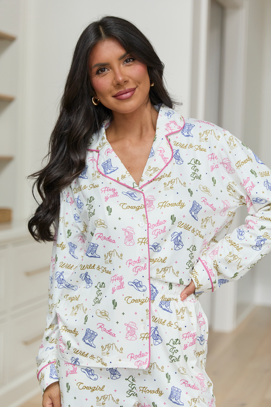 Rodeo Girl Multi Pajama Set FINAL SALE