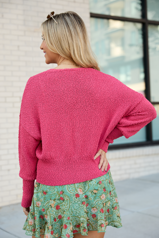 Anita Pink Boucle Cardigan SALE