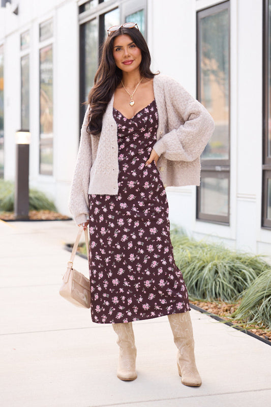 Sam Brown Floral Slip Dress