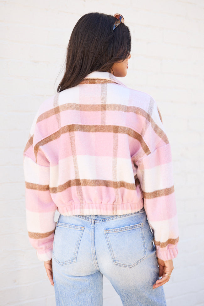 Finley Pink Plaid Jacket FINAL SALE