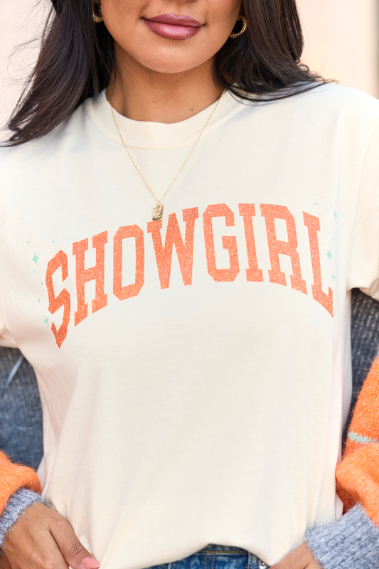 Showgirl Ivory Graphic Tee