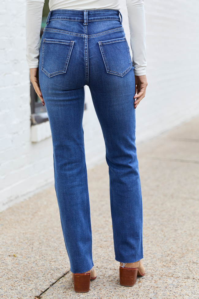 My Favorite Dark Wash Straight Leg Jeans