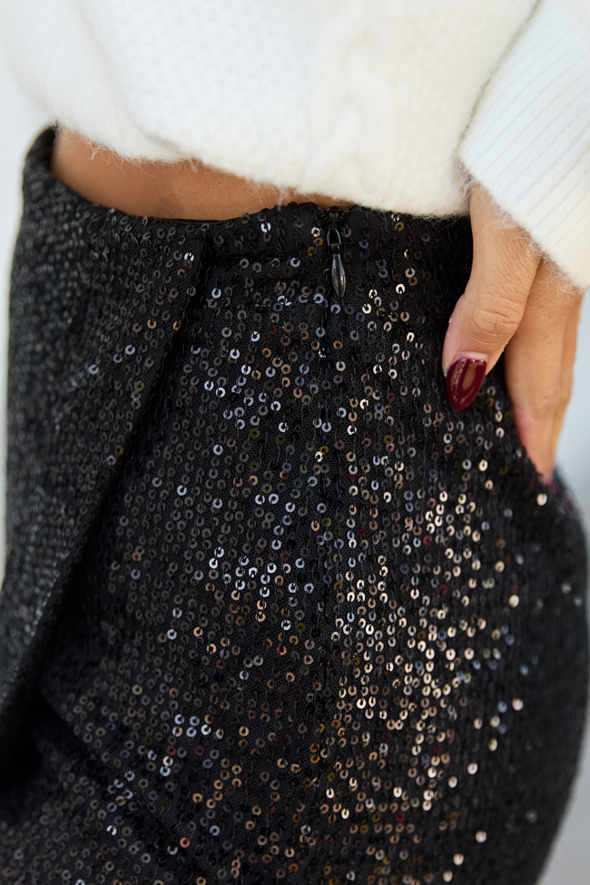 Blake Black Sequin Skort