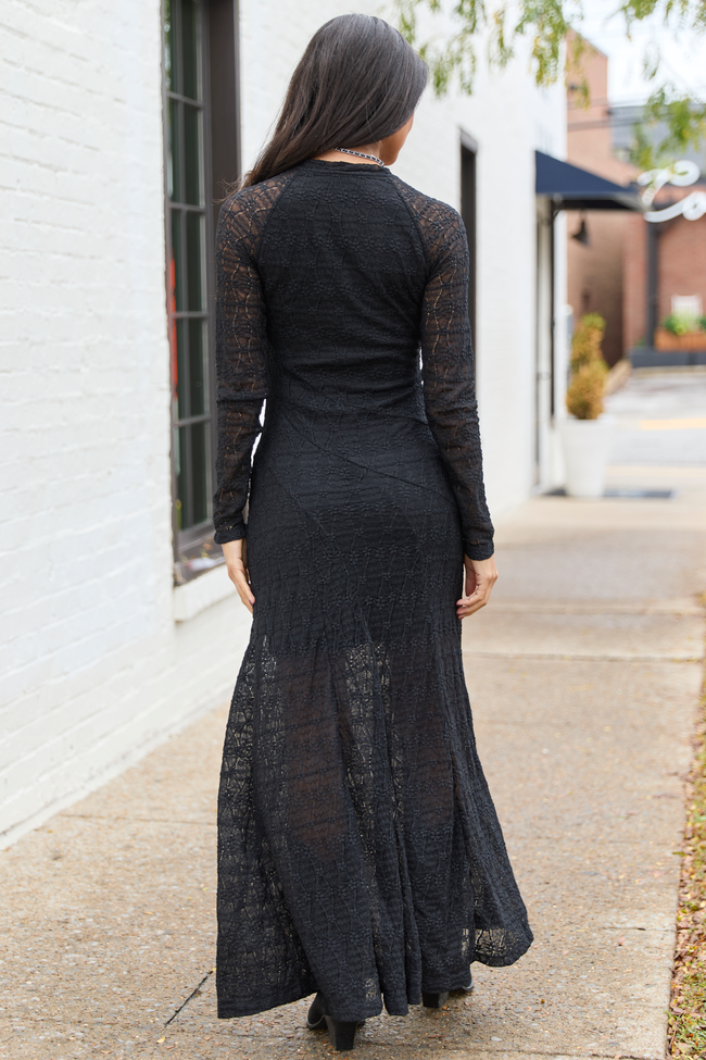 Dianna Black Lace Maxi Dress