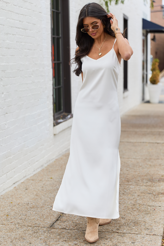Allie Ivory Slip Dress