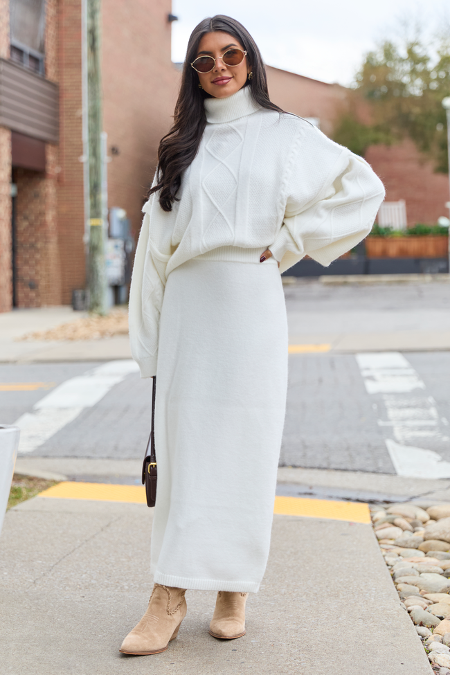 Lindy Ivory Turtleneck Sweater