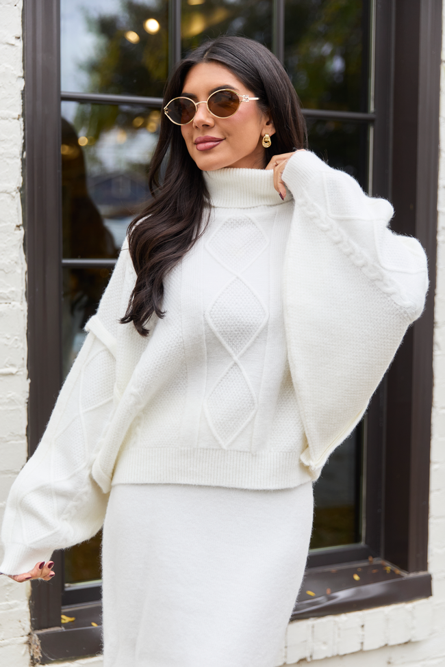 Lindy Ivory Turtleneck Sweater