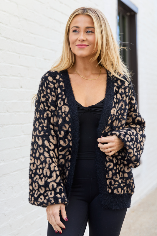 Camdyn Leopard Print Cardigan SALE
