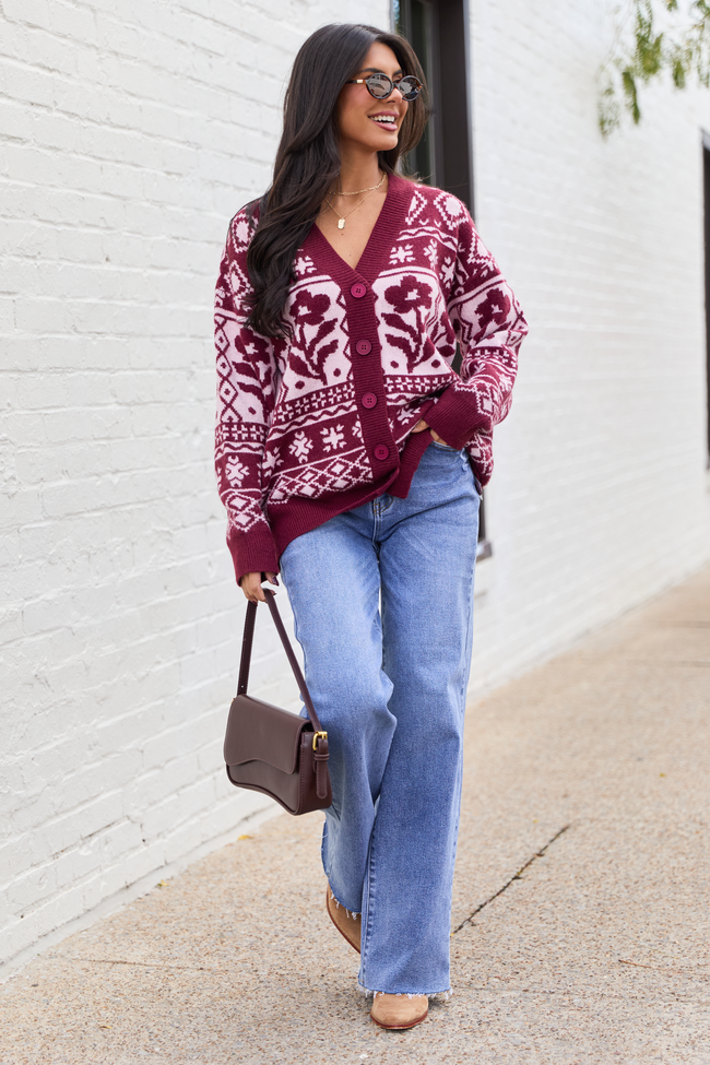 Steff Berry Fair Isle Oversized Cardigan SALE