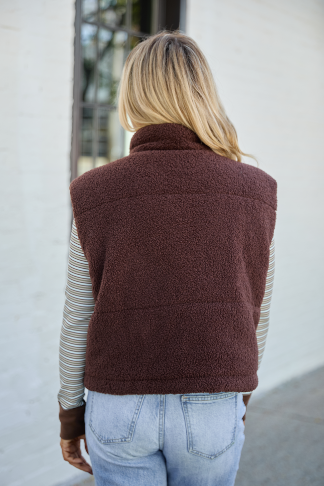 Bunny Brown Sherpa Zip Vest SALE