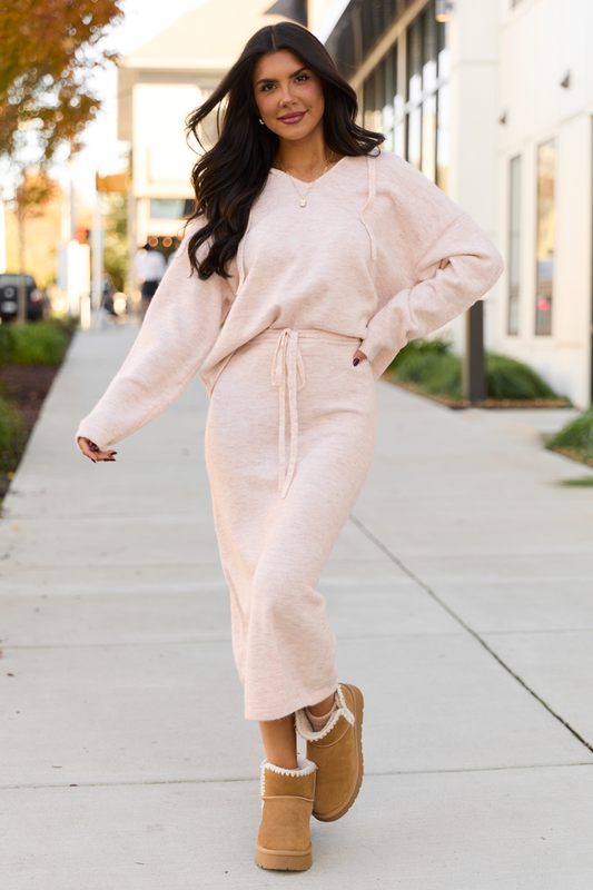 Teresa Pink Midi Skirt