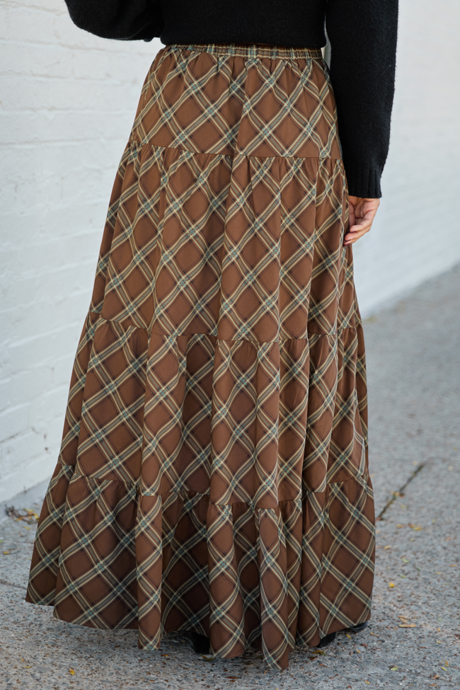 Cassidy Plaid Maxi Skirt