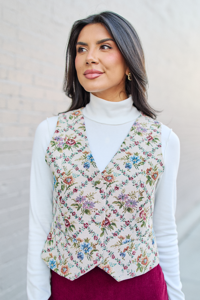 Bellamy Floral Tapestry Vest