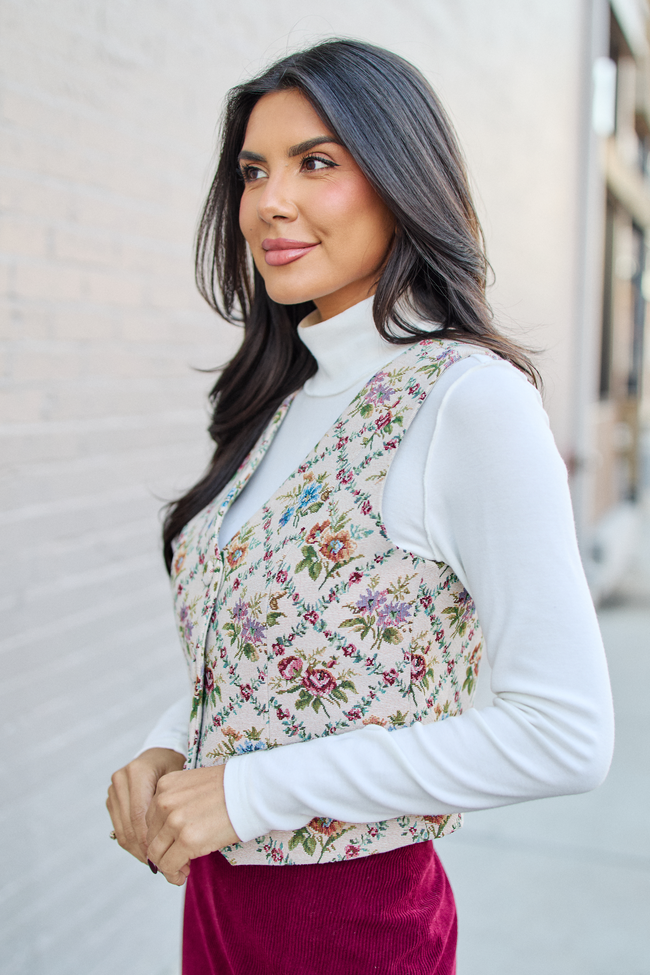 Bellamy Floral Tapestry Vest
