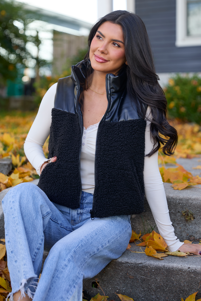 Clarissa Black Combo Reversible Vest SALE