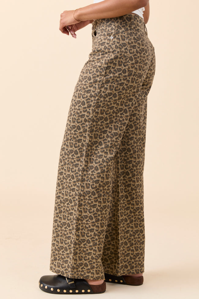 Wild Things Leopard Wide Leg Pants