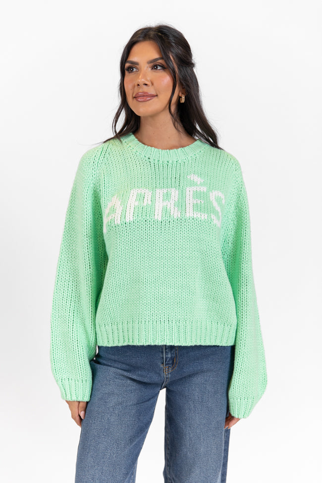 Apres Party Green Sweater SALE