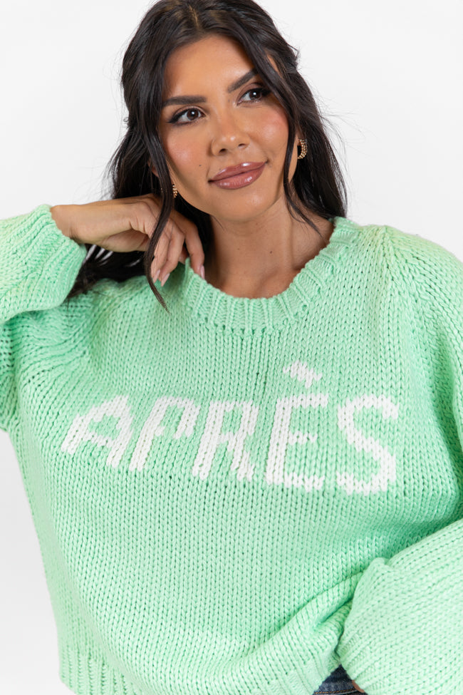 Apres Party Green Sweater SALE