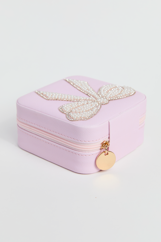 Pink Bow Jewelry Box
