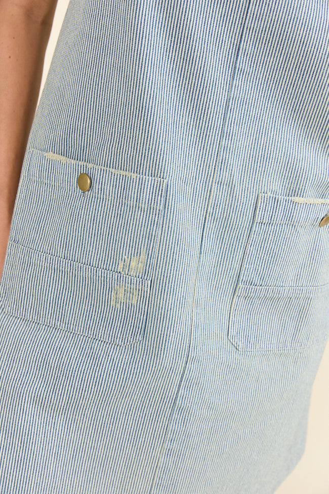 Shelley Striped Overall Dress