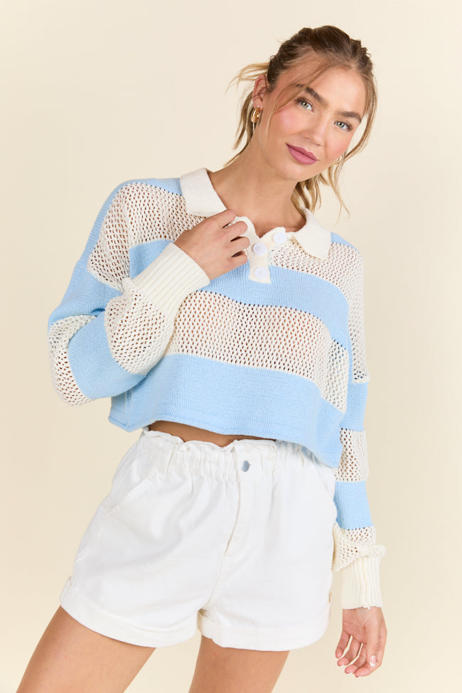 By The Rules Striped Knit Rugby Sweater FINAL SALE