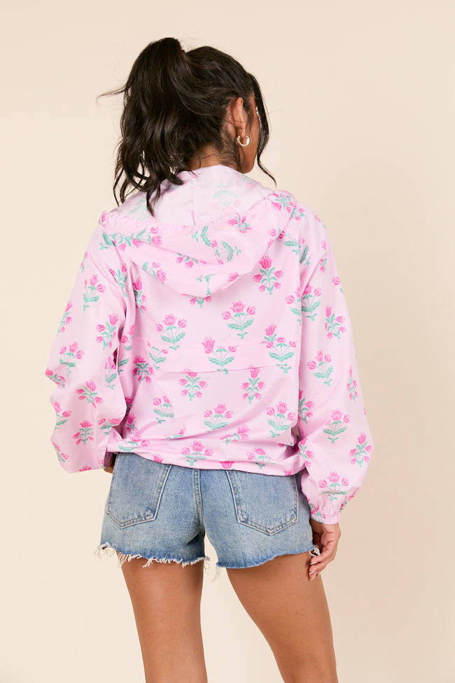 Delilah Pink Block Floral Pullover FINAL SALE