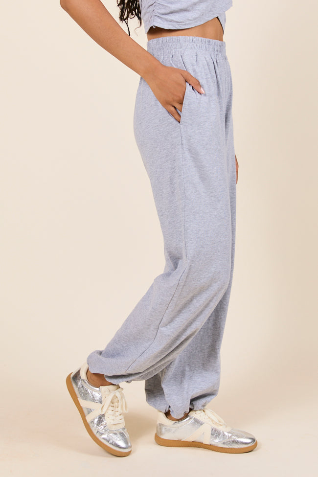 Tinley Heather Grey Lounge Jogger Pants