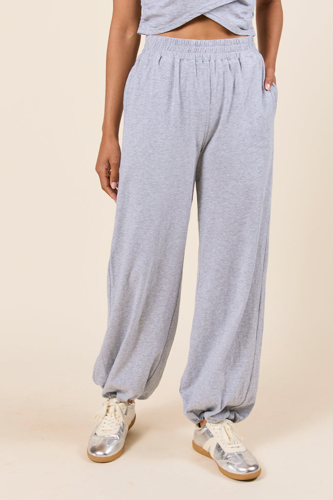 Tinley Heather Grey Lounge Jogger Pants