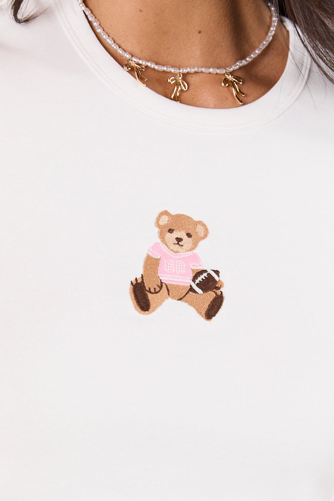 Brenda Pink Jersey Bear Tee FINAL SALE