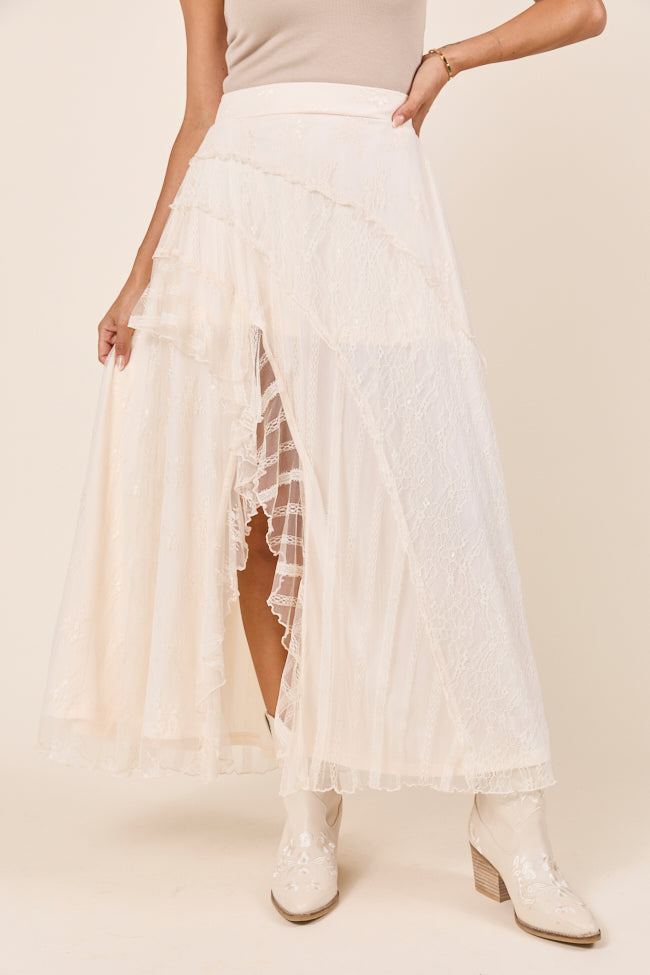 Marcy Cream Lace Skirt FINAL SALE