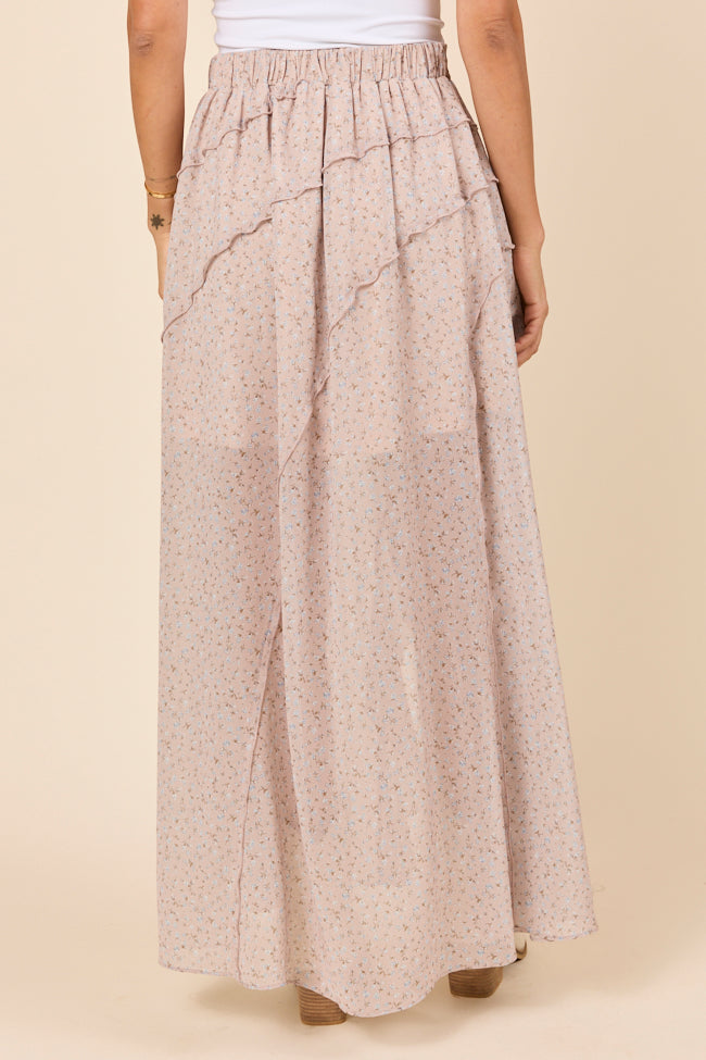 Nancy Neutral Floral Skirt