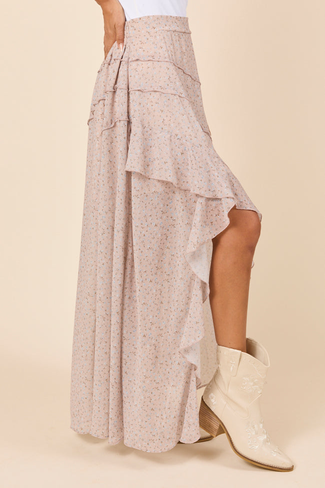 Nancy Neutral Floral Skirt