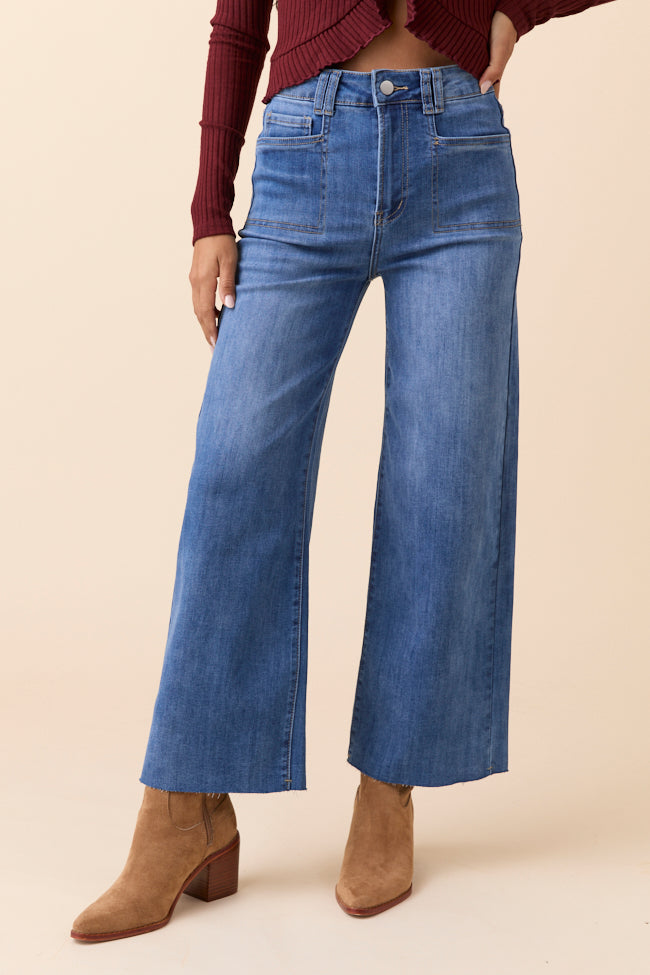 My Favorite Medium Wash Wide Leg Jeans
