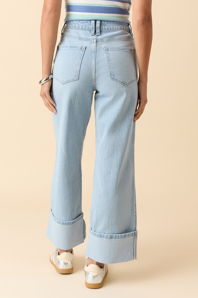 Cameron High Rise Cuffed Wide Leg Jeans FINAL SALE